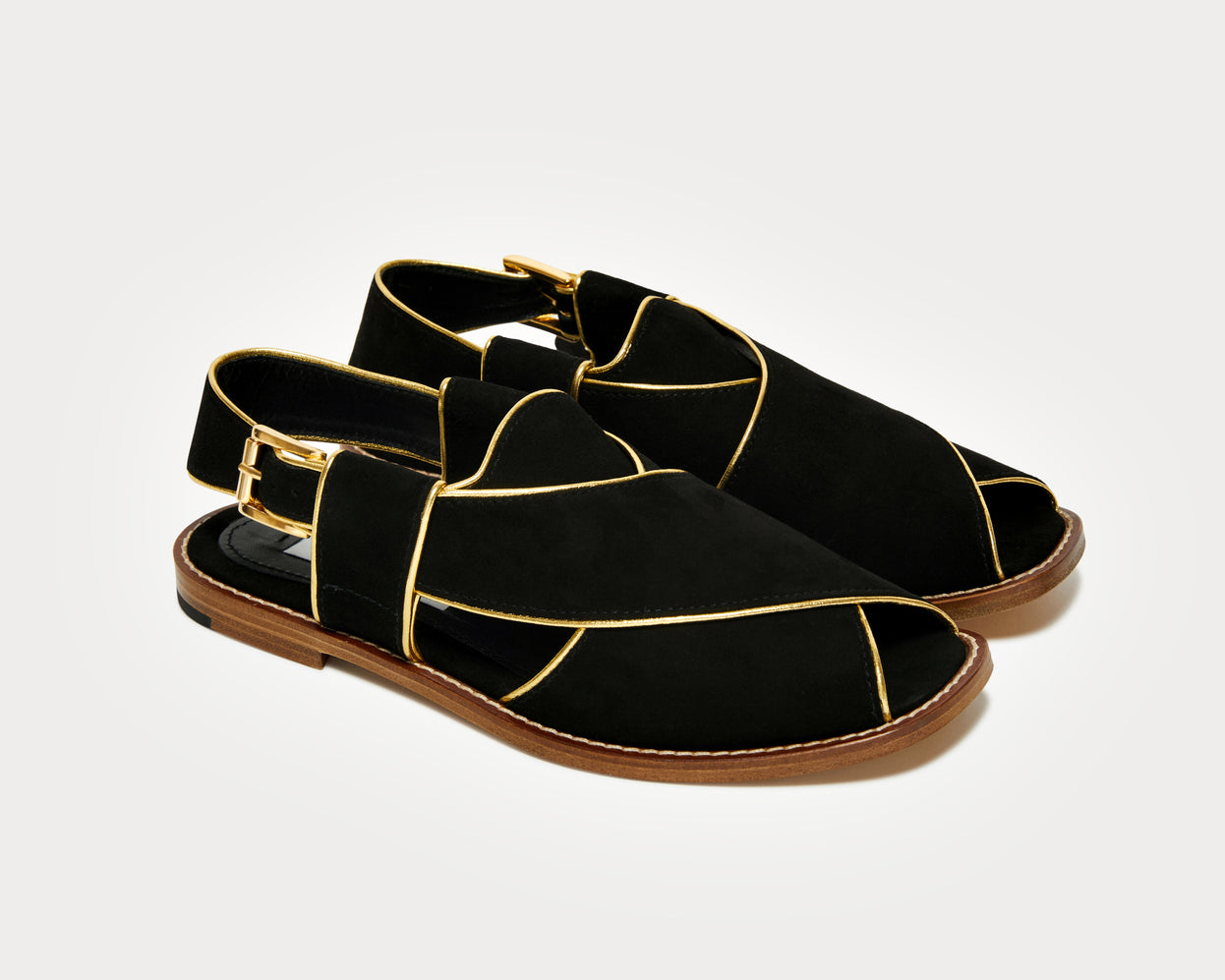 The Hara – Black/Gold-Caplait Shoes