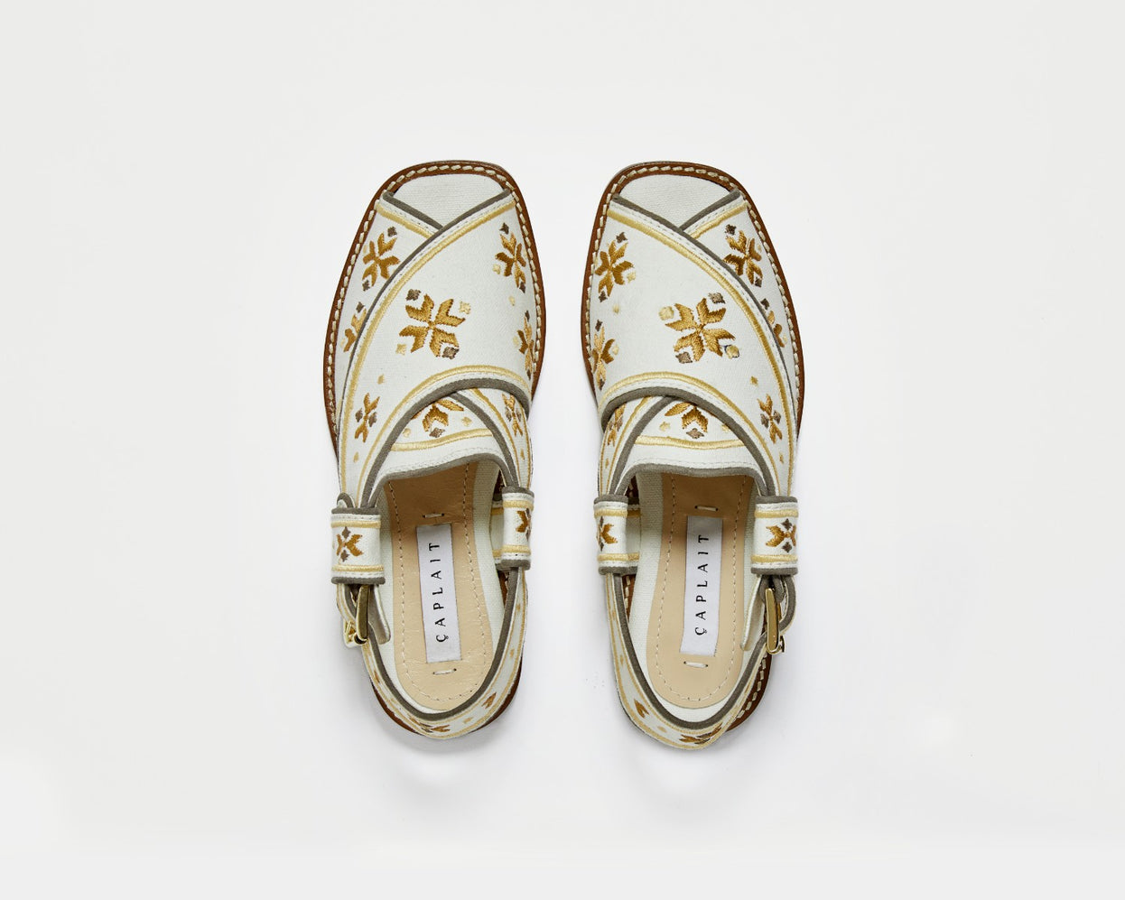 The Swati – gold-Caplait Shoes